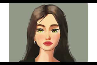 draw character art, portrait and oc