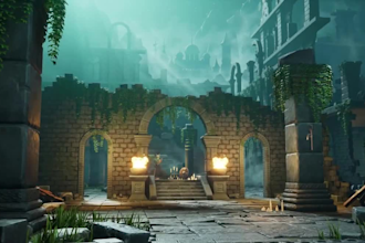 unreal engine 5 procedural generated content,3d terrain,3d landscape environment