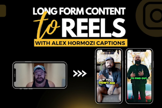 edit instagram reels with engaging hormozi style caption