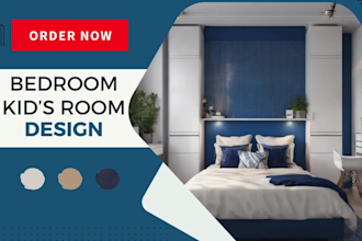 do modern interior design for bedroom, living room ,home decor and shopping list