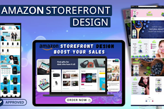 develop amazon brand store and storefront design for you