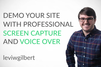 demo your site with pro screen capture and voice over