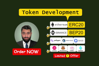 create erc20 token, bep20 contract with advanced security