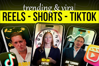 edit trending reels, shorts and tiktok videos for you