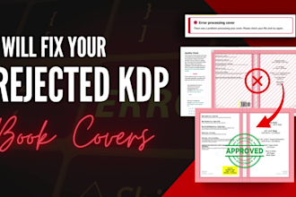 fix your rejected KDP book cover quickly and correctly
