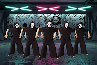 wear skeleton mask and dance to your song
