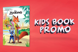 make kids book promotion video or trailer with page flip