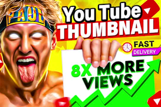 design amazing clickbait youtube thumbnails