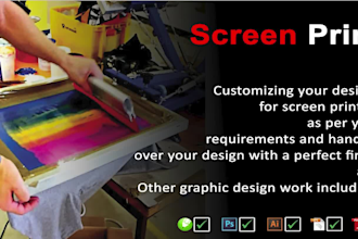 do professional color separation for screen printing