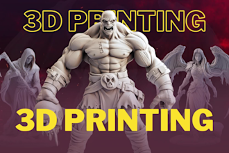 sculpt high quality 3d models, characters, and statues for 3d printing rendering