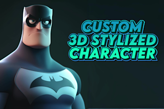 create stylized 3d characters, funko pop, toys, games, props 3d model in blender