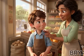3d pixar ai animation kids cartoon ai storytelling video pixar style animation