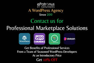 develop professional wordpress marketplace multi vendor woocommerce website