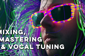 mix and master your song and pitch correct your vocals