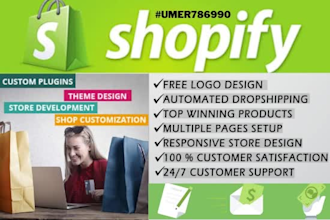 build an advance high converting shopify store for you