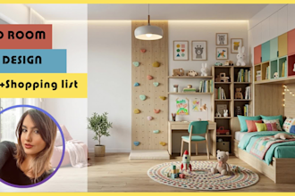 design a safe and modern kids bedroom or nursery with ikea shopping list