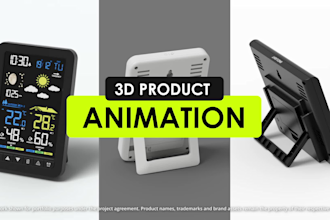 create a 3d product animation for your launch