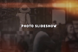 create birthday, wedding, memorial photo slideshow video