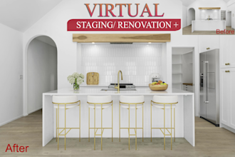 create realistic virtual staging for empty room