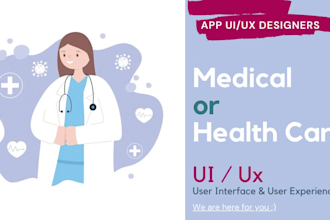 Review  do medical mobile app and web ui ux design prototype mockup