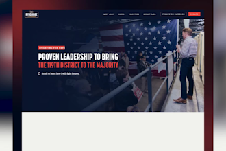 create politics campaigne website