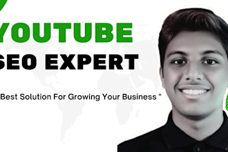 be your youtube SEO expert to grow your channel organically