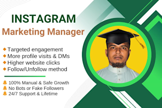 do organic instagram growth and dms marketing or real followers
