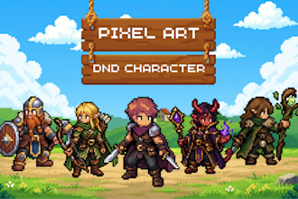 create custom pixel art characters and sprites