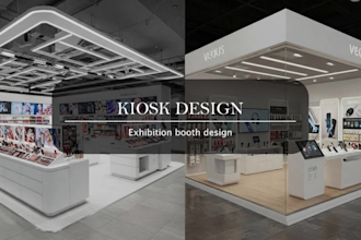 design retail kiosk, booth, exhibition booth