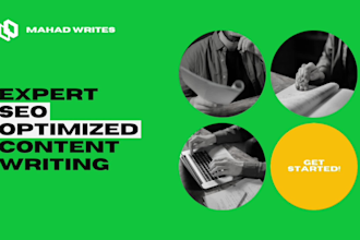 do SEO article writing, content writing, and blog post writing for you