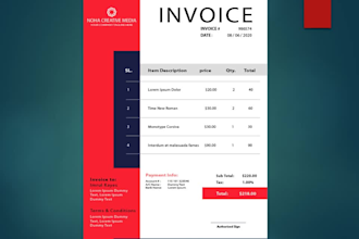 design order form, invoice, worksheet and letterhead in 6 hrs