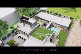 create 3d architectural rendering and animation