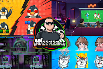 do perfect custom twitch emote, sub badge, stream overlay animated discord emoji