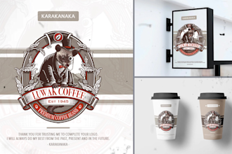 do retro vintage hand drawn illustration for business logo