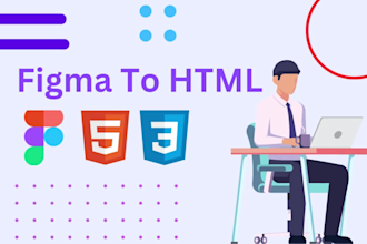 convert figma to html css bootstrap responsive website