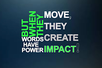 bring your words to life with kinetic typography