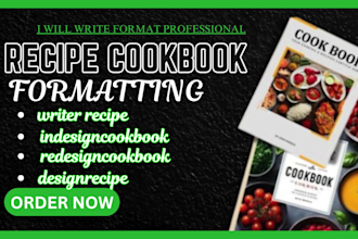 do canva indesign cookbook design recipe book lookbook design ebook formatting