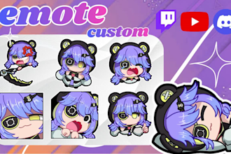 draw emotes high quality for twitch discord and youtube