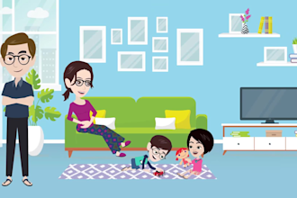 make credit repair service explainer animated promo video
