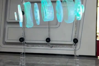 3d hologram animation 3d product animation hologram fan logo animation tradeshow
