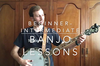teach you beginner to intermediate banjo lessons