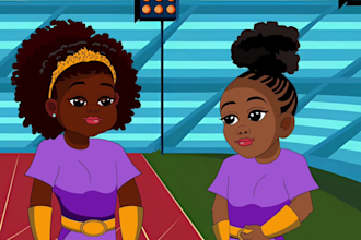 create 2d animated stories for kids youtube channel