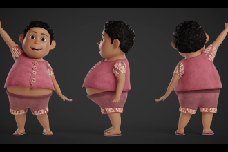 create a stylized character for animation