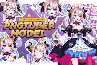 create a custom anime style pngtuber for your stream