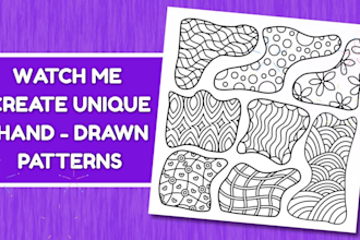 design custom pattern coloring pages