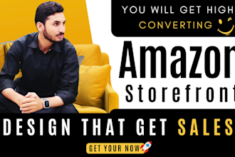 do amazon storefront design, amazon ebc design and amazon brand store