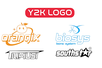 design professional y2k logo