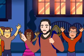 do 2d music video, 2d animation video, cartoon animation, 2d anime animation