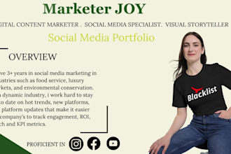 be your social media manager and content creator
