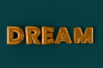 make 3d inflated bubble balloon text
